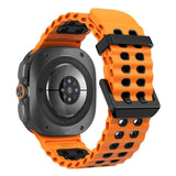 Samsung Galaxy Watch Ultra 2 / Ultra (47mm) Tech-Protect IconBand Pro Klokkereim - Oransje / Svart