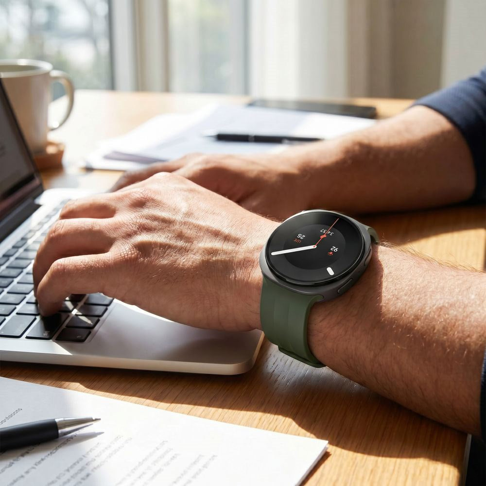 Samsung Galaxy Watch 8 / 9 / Classic (40 / 44 / 46mm) Tech-Protect Silicone Evo Klokkereim - Mørkegrønn
