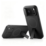 iPhone 18 Pro / 17 Pro Tech-Protect Kevlar Aura Deksel m. Kickstand og Cam Slider - MagSafe Kompatibel - Svart