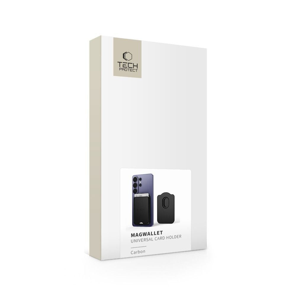 Tech-Protect MagWallet Universell Kortholder – MagSafe Kompatibel – Carbon