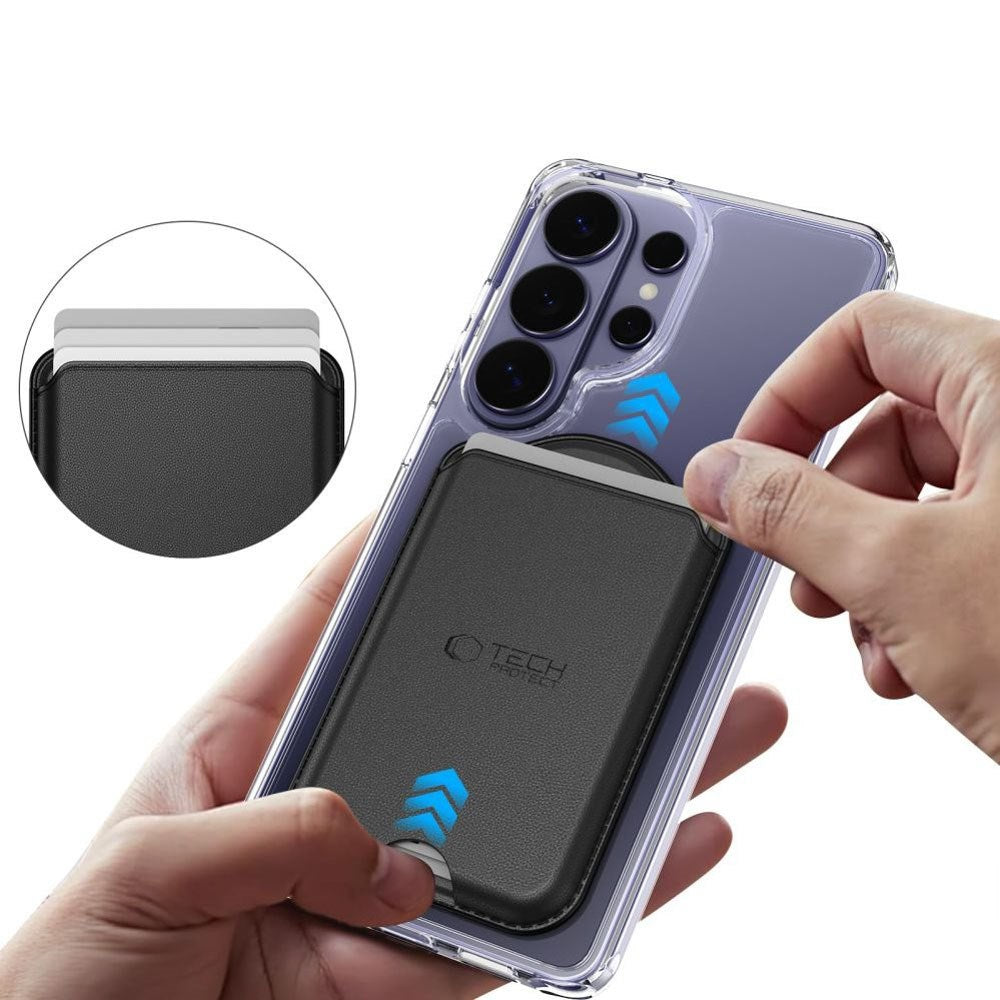 Tech-Protect MagWallet Universell Kortholder – MagSafe Kompatibel – Svart