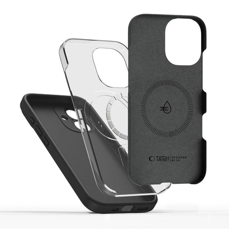 iPhone 17 Tech-Protect Silicone Deksel - MagSafe Kompatibel - Svart