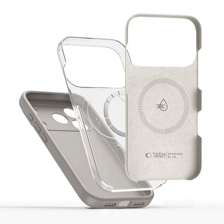 iPhone 17 Pro Tech-Protect Silicone Deksel - MagSafe Kompatibel - Grå