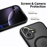 iPhone 17 Tech-Protect MagEdge Hybrid Deksel - MagSafe Kompatibel - Matt Svart