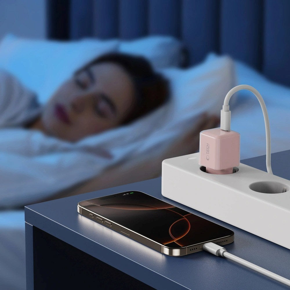 Tech-Protect NCM25 Vegglader med 25W - 1 x USB-C - Rosa