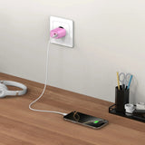 Tech-Protect NCA20 Vegglader med 20W - 1 x USB-A & 1 x USB-C - Rosa