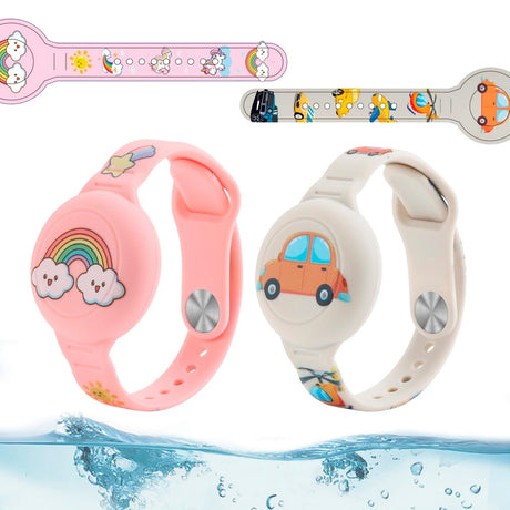 Tech-Protect AirTag Armbånd til Barn - 2 stk - Flerfarget