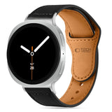 Tech-Protect Samsung Galaxy Watch 8 / 8 Classic (40 / 44 / 46mm) Leatherfit Klokkereim i Ekte Skinn - Svart / Brun