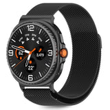 Tech-Protect Samsung Galaxy Watch 8 / 8 Classic (40 / 44 / 46mm) Milanse Rustfritt Stålrem - Sort