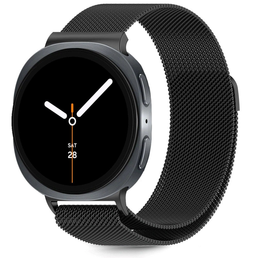 Tech-Protect Samsung Galaxy Watch 8 / 8 Classic (40 / 44 / 46mm) Milanse Rustfritt Stålrem - Sort