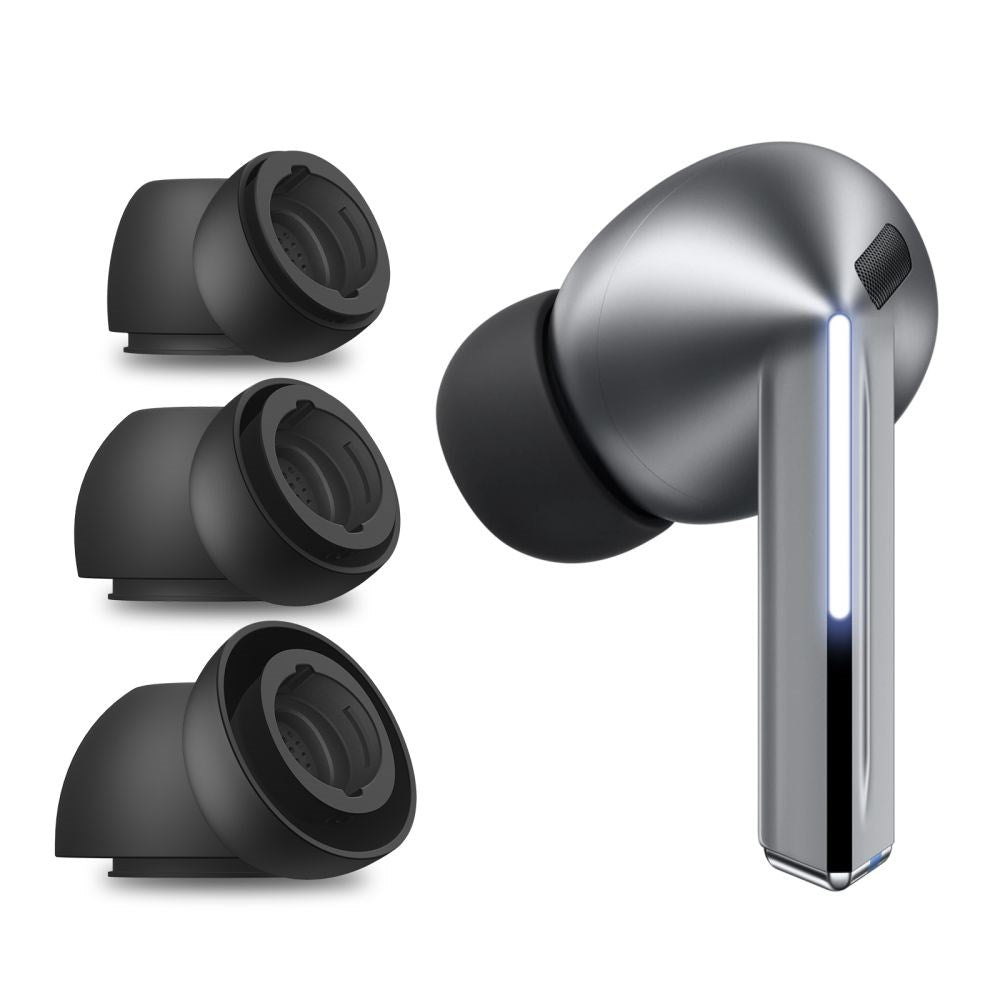 Samsung Galaxy Buds4 Pro / 3 Pro Tech-Protect Sett med Ørepropper - S / M / L - Svart