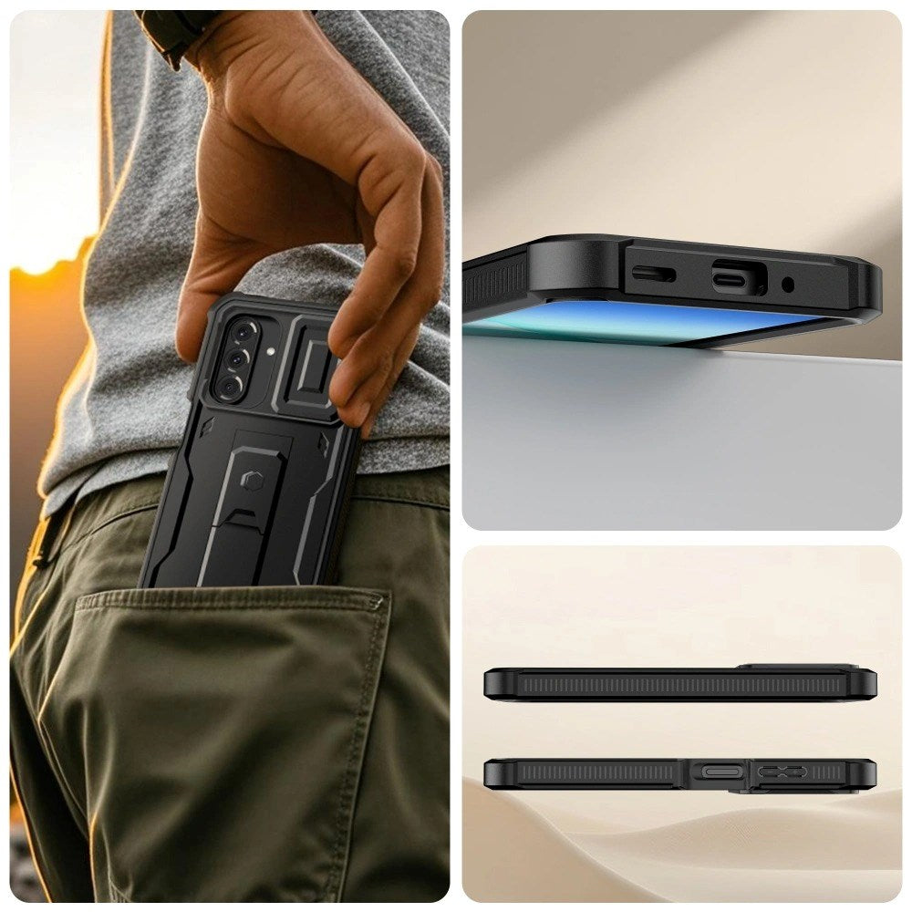 Samsung Galaxy A17 (5G) Tech-Protect Kevlar Cam+ Deksel med Skjermbeskytter - Svart