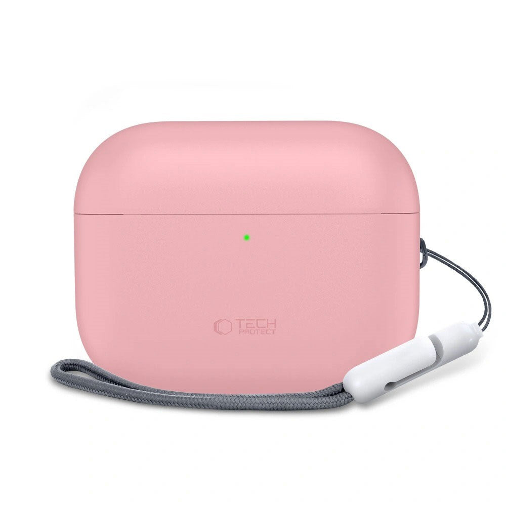 Apple AirPods Pro (3. Gen) Tech-Protect Silikondeksel med Stropp - Rosa