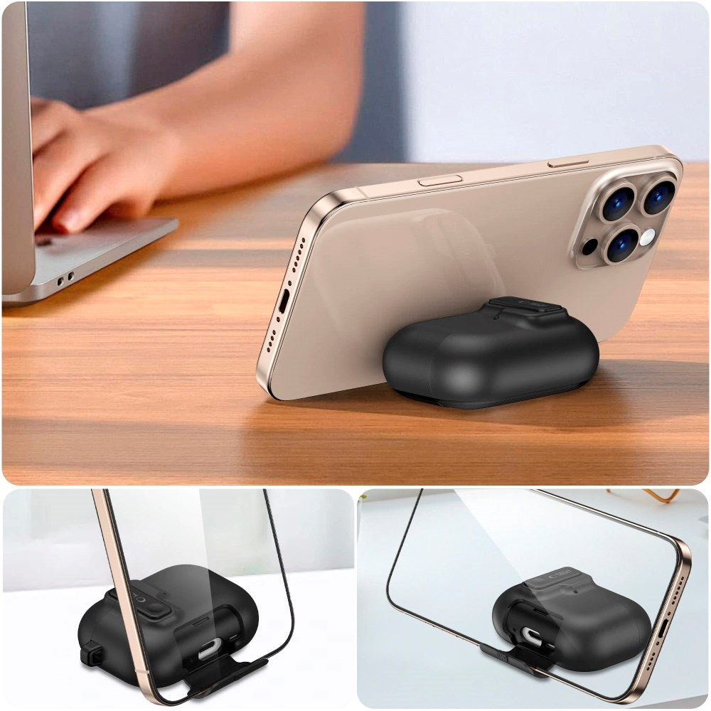 Apple AirPods Pro (3. gen.) Tech-Protect Slim Hook Deksel - Svart