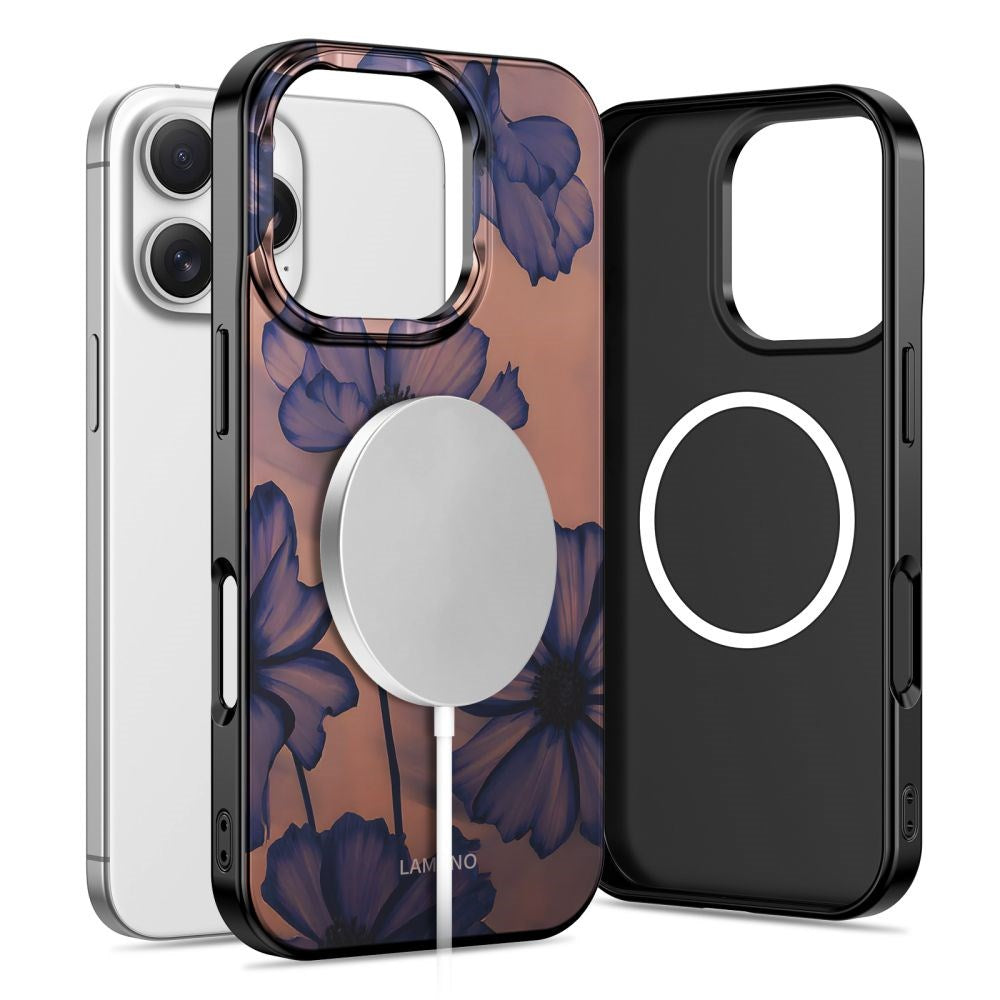 iPhone 16 Pro Tech-Protect Lamano Deksel - MagSafe Kompatibel - Velvet Night