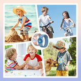 Tech-Protect Nylon - Apple Airtag-stropp for Barn - Blå / Astronaut