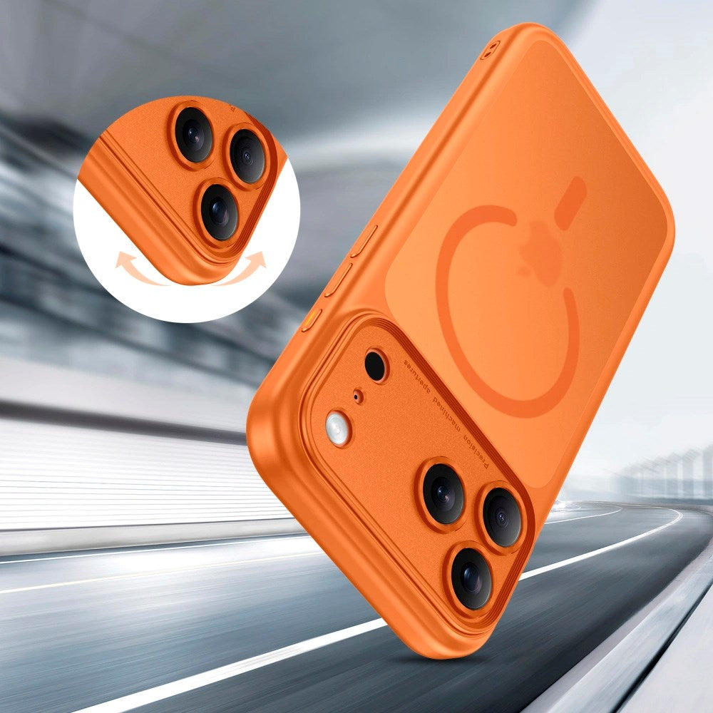 iPhone 17 Pro Tech-Protect Magpeak Deksel - MagSafe Kompatibel - Matte Cosmic Orange