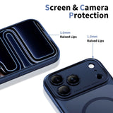 iPhone 17 Pro Max Tech-Protect Magpeak Deksel - MagSafe Kompatibel - Matte Deep Blue
