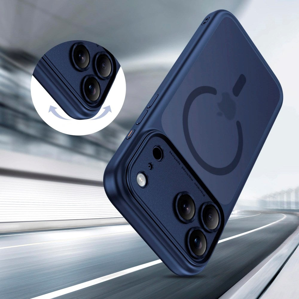 iPhone 17 Pro Max Tech-Protect Magpeak Deksel - MagSafe Kompatibel - Matte Deep Blue