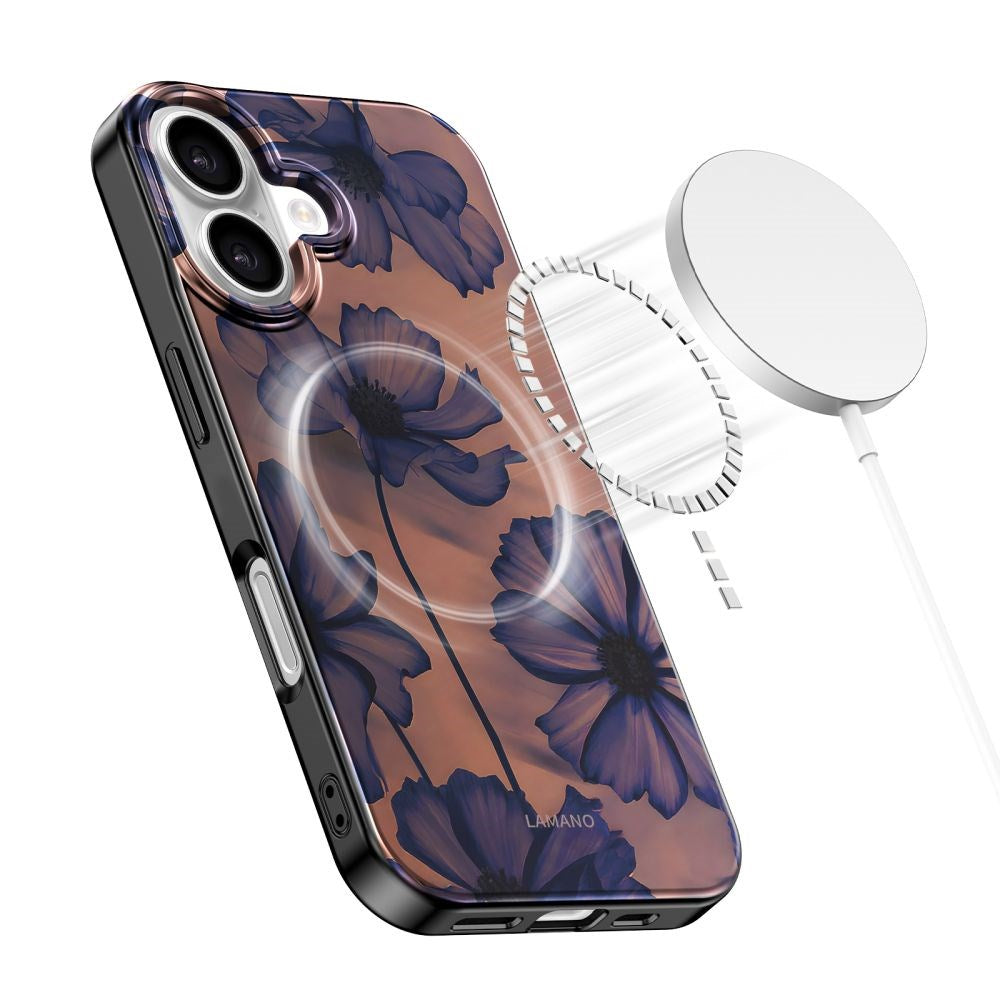 iPhone 16 Tech-Protect Lamano Deksel - MagSafe Kompatibel - Velvet Night