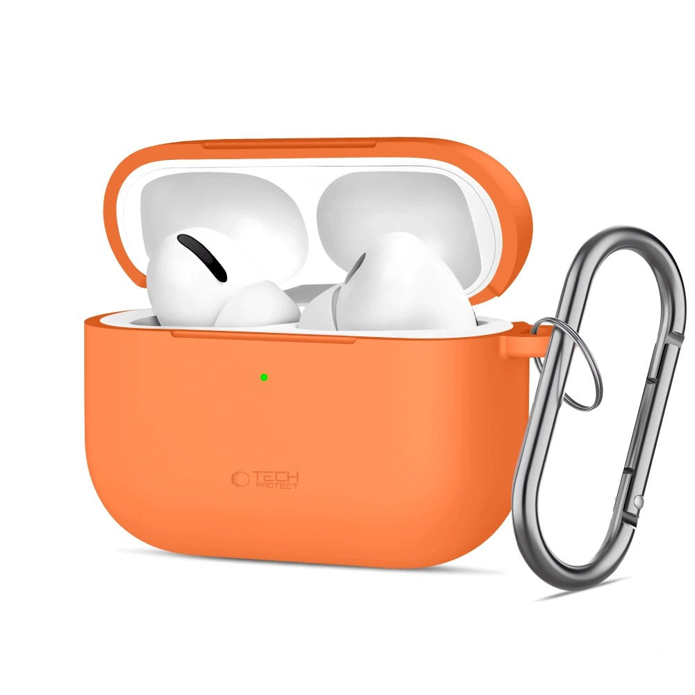 Apple AirPods Pro (3. gen.) Tech-Protect Silicone Hook Deksel - Oransje