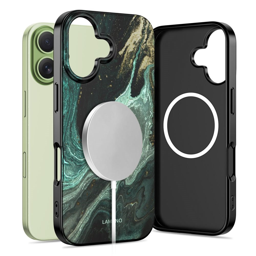 iPhone 17 Tech-Protect Lamano Deksel - MagSafe Kompatibel - Verde Aura