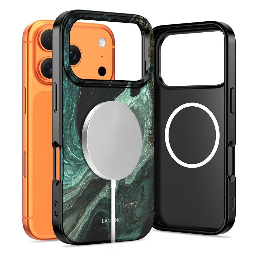 iPhone 17 Pro Tech-Protect Lamano Deksel - MagSafe Kompatibel - Verde Aura