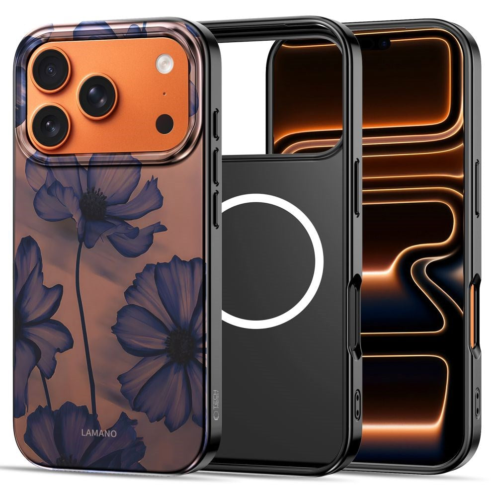 iPhone 17 Pro Max Tech-Protect Lamano Deksel - MagSafe Kompatibel - Velvet Night