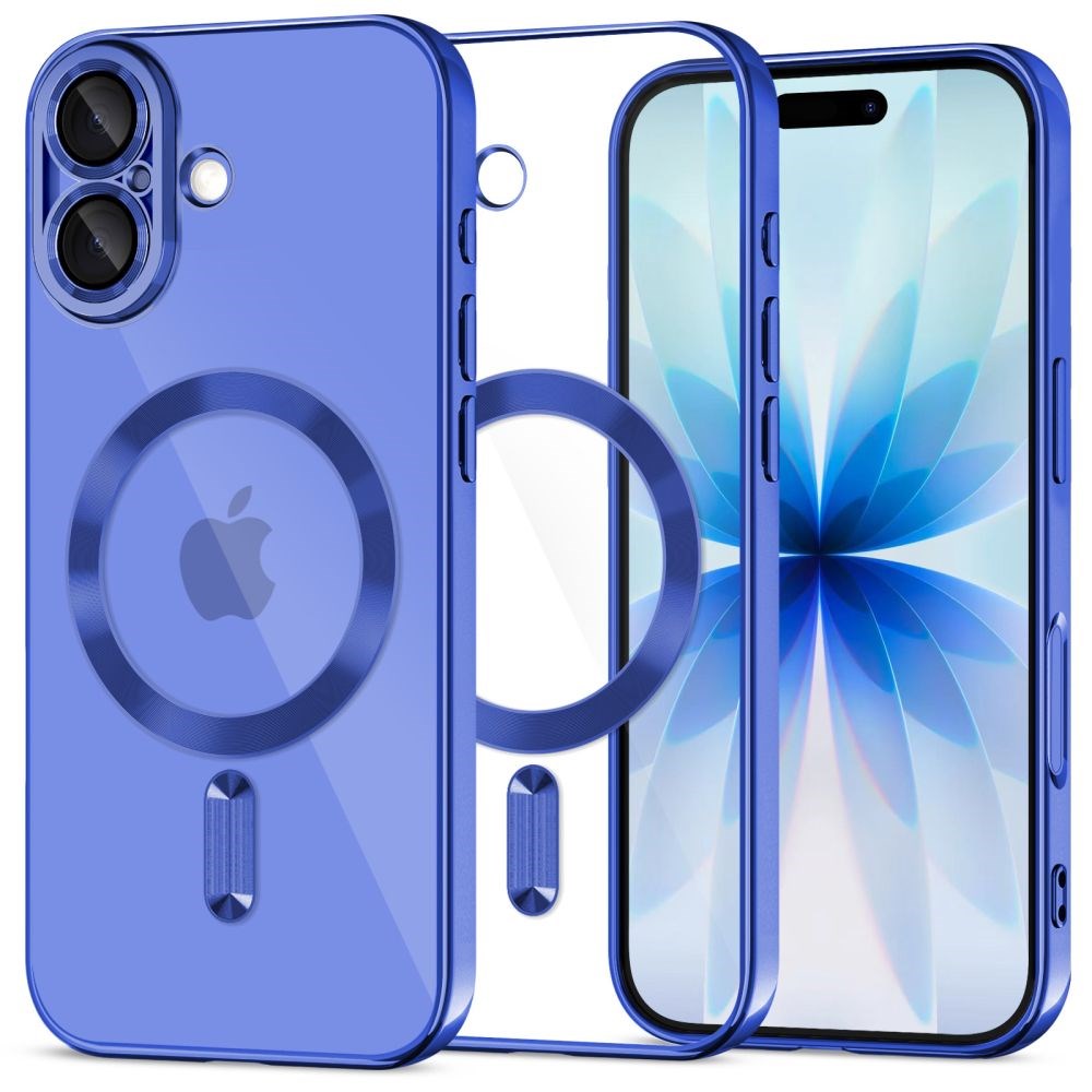 iPhone 17 Tech-Protect MagFlex Deksel - MagSafe Kompatibel - Blå / Gjennomsiktig