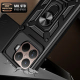 Xiaomi 15T Pro Tech-Protect Camshield Deksel m. Magnetisk Ring & Stativfunksjon - Svart