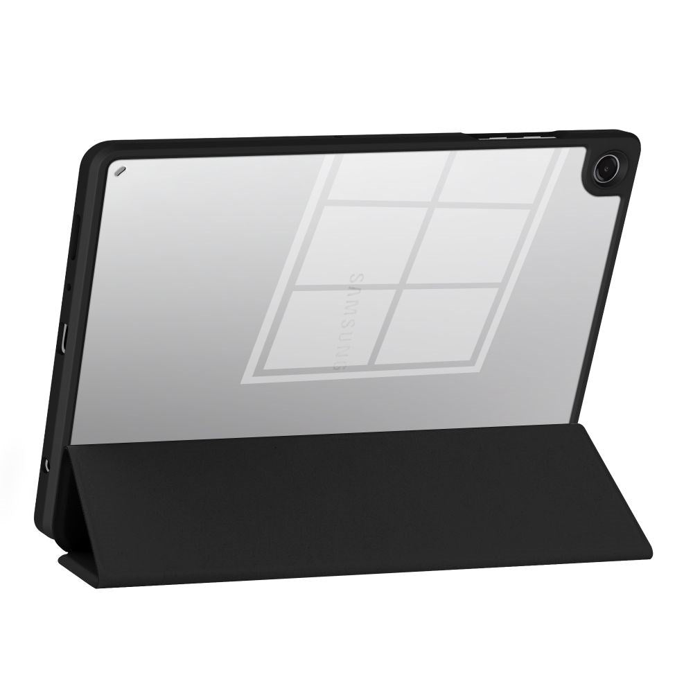 Samsung Galaxy Tab A11 / A9 Tech-Protect SC Pen Hybrid Flip Deksel m. Stylus Holder - Svart / Gjennomsiktig