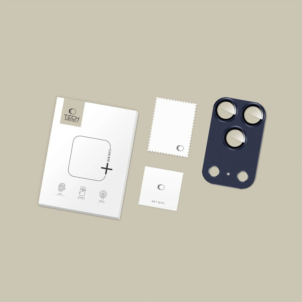 iPhone 17 Pro Max Tech-Protect Cam Fit+ Kameralinsebeskyttelsesglass - Blå