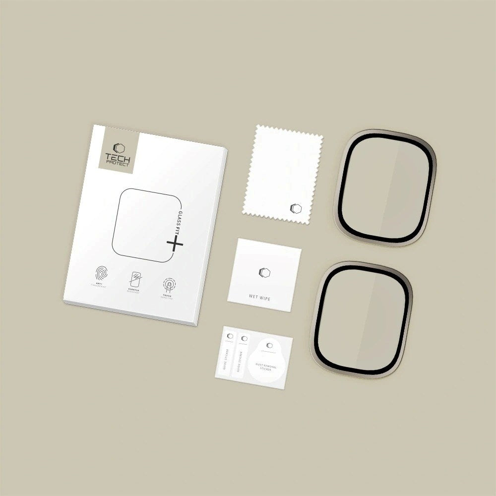 Apple Watch Ultra 3 / 2 / 1 (49 mm) Tech-Protect Beskyttelsesglass – 2 stk. - Titangrå