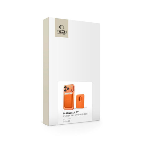 Tech-Protect MagWallet Magnetisk Kortholder - MagSafe Kompatibel - Oransje
