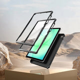 Samsung Galaxy Tab A11+ (Plus) / A9+ (Plus) Tech-Protect Kevlar Pro Deksel med Innebygd Skjermbeskytter - Svart