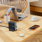 Tech-Protect 160W GaN Bordlader m. 2 x USB-A & 4 x USB-C – Svart