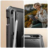 Samsung Galaxy Tab S10 Lite / S10 FE / S9 Tech-Protect Kevlar Pro Deksel med Innebygd Skjermbeskytter - Svart