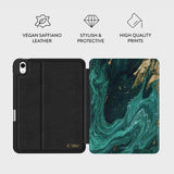 iPad 10.9" (2024 / 2022) / 11" (2025) Tech-Protect Lamano Flip Deksel - Verde Aura