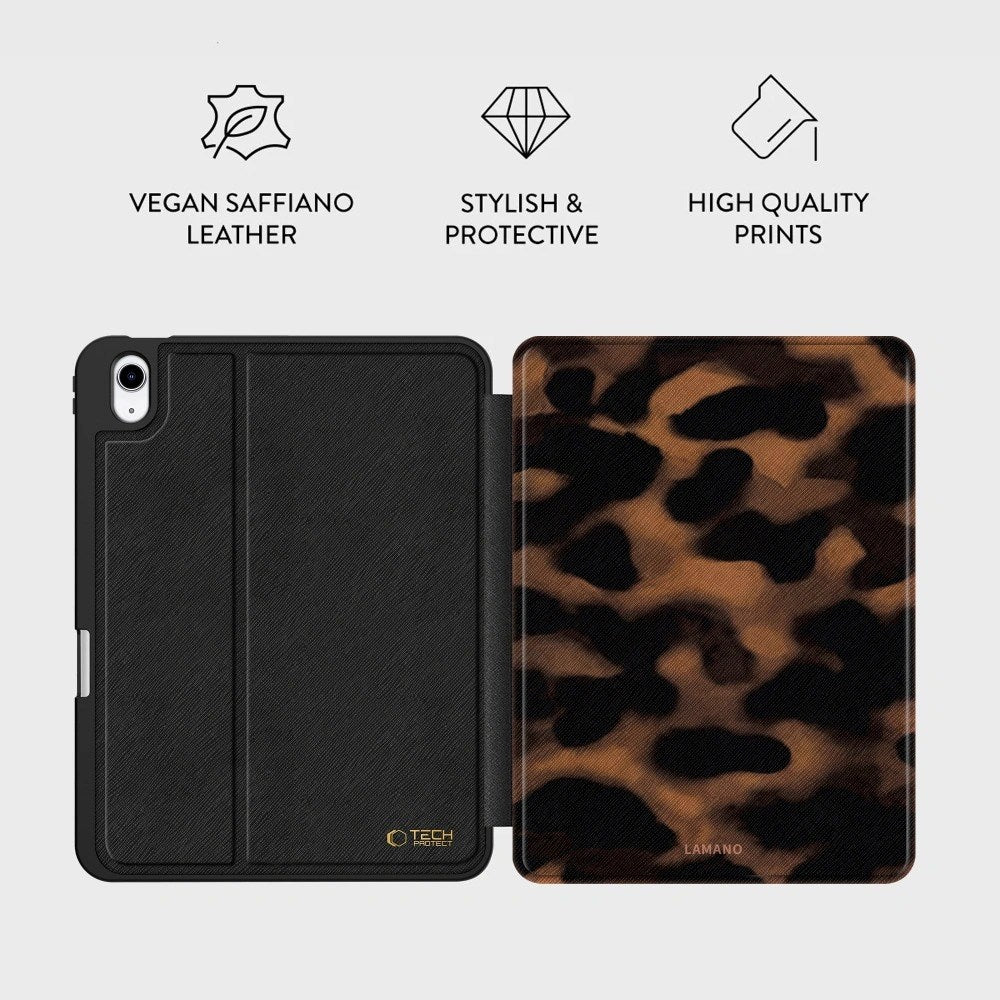 iPad 10.9" (2024 / 2022) / 11" (2025) Tech-Protect Lamano Flip Deksel - Panther