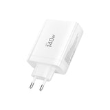 Tech-Protect 140W GaN Vegglader m. 1 x USB-A & 3 x USB-C – Hvit