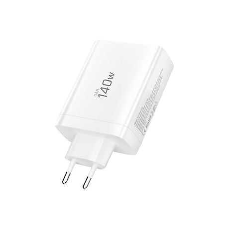 Tech-Protect 140W GaN Vegglader m. 1 x USB-A & 3 x USB-C – Hvit