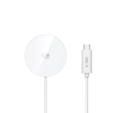 Tech-Protect 25W Qi2 Magnetisk Trådløs Lader - MagSafe Kompatibel - Hvit