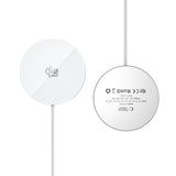 Tech-Protect 25W Qi2 Magnetisk Trådløs Lader - MagSafe Kompatibel - Hvit