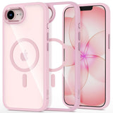 iPhone 17e / 16e Tech-Protect MagMat Deksel - MagSafe Kompatibel - Gjennomsiktig / Rosa
