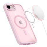 iPhone 17e / 16e Tech-Protect MagMat Deksel - MagSafe Kompatibel - Gjennomsiktig / Rosa