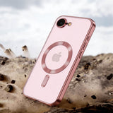 iPhone 17e / 16e Tech-Protect MagFlex Deksel - MagSafe Kompatibel - Gjennomsiktig / Rose Gold