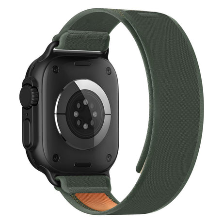 Apple Watch (44/SE/45/46/49Mm) Tech-Protect Nylon Elite Reim - Grønn / Oransje
