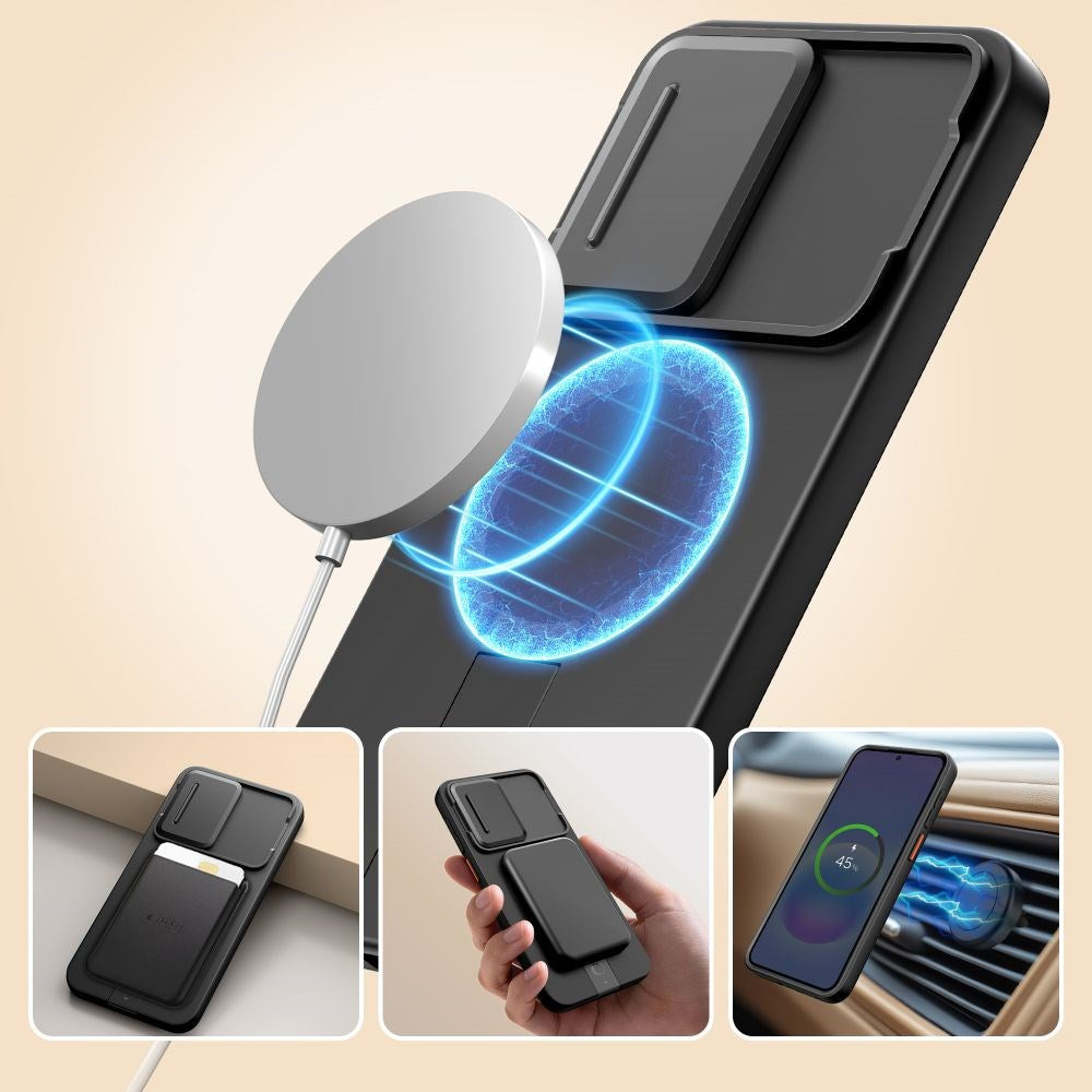 Samsung Galaxy A57 Tech-Protect Kevlar Aura Hybrid Deksel - MagSafe Kompatibel - Svart