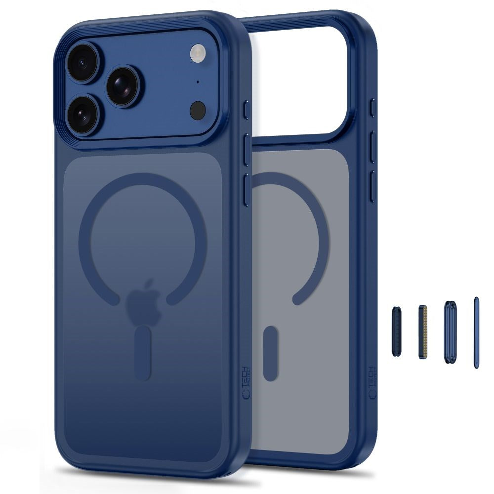 iPhone 18 Pro / 17 Pro Tech-Protect MagMat Deksel - MagSafe Kompatibel - Matt Mørkeblå