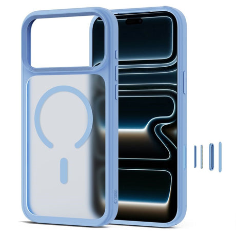 iPhone 18 Pro / 17 Pro Tech-Protect MagMat Deksel - MagSafe Kompatibel - Matt Lyseblå